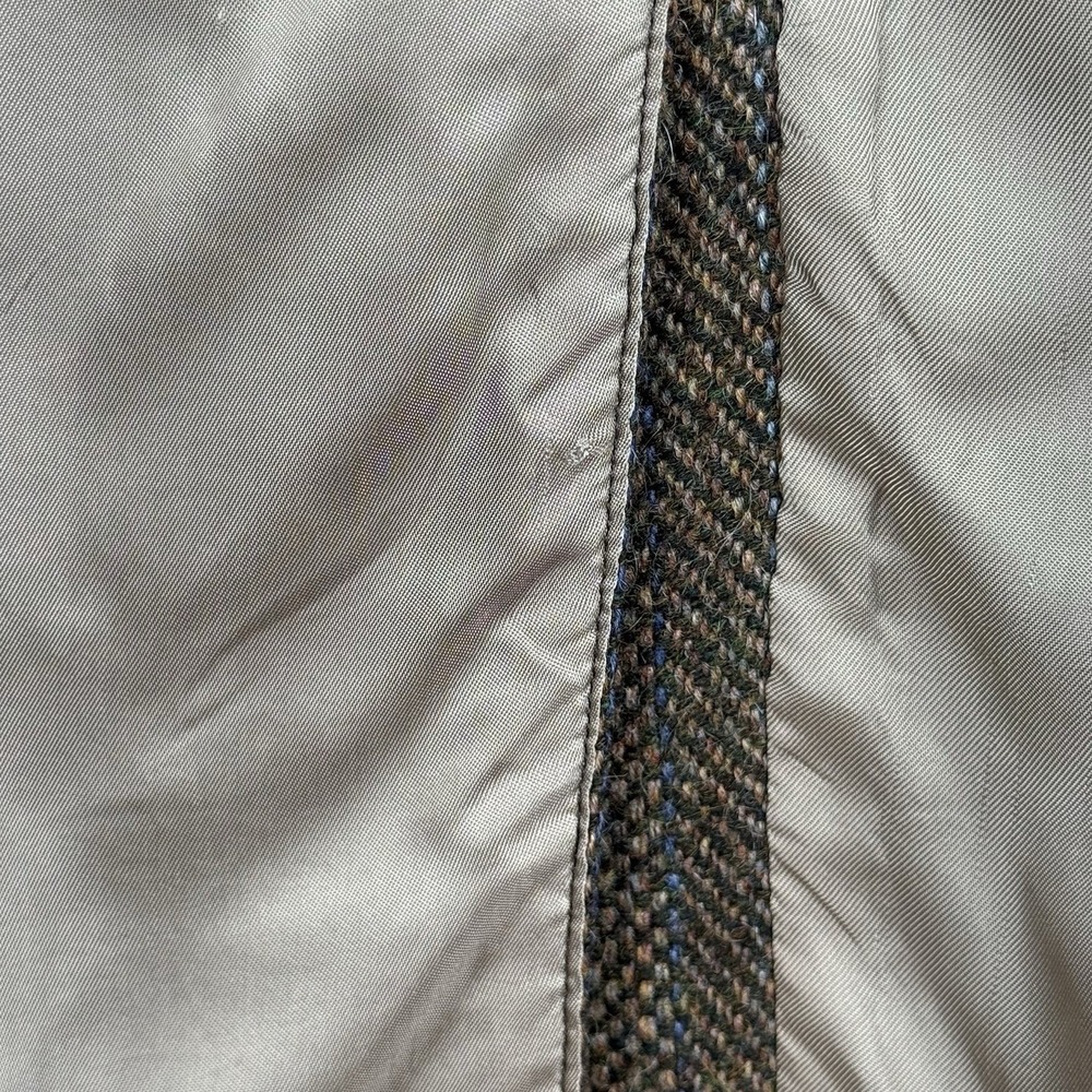 J Press Donegal Mist Handwoven Tweed Blazer Brown Herringbone Wool Cashmere 39R - Picture 8 of 16